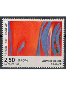 FRANCIA 1993 Arte (Olivier Debre, Rosso ritmo blu) MNH**