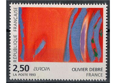 FRANCE 1993 Art (Olivier Debre, Red Blue Rhythm) MNH**