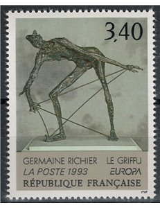 FRANCE 1993 Art (Germaine Richier, Figure with claws) MNH**