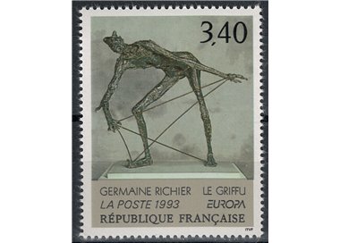 FRANCE 1993 Art (Germaine Richier, Figure with claws) MNH**