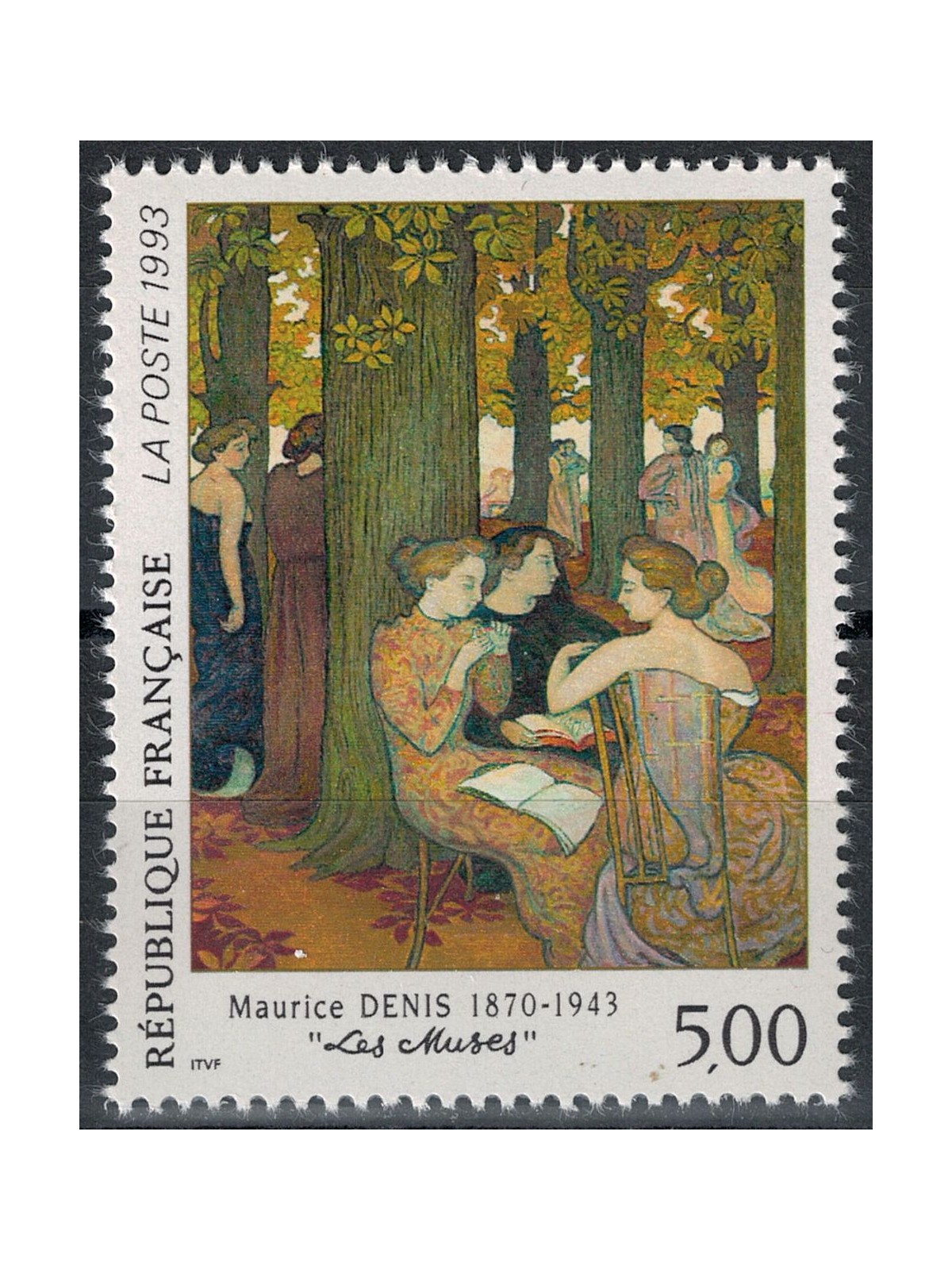 FRANCIA 1993 Arte (Maurice Denis, Le Muse) MNH**