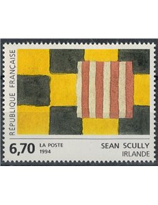 FRANCE 1994 Art (Sean Scully, Abstract Work) MNH**