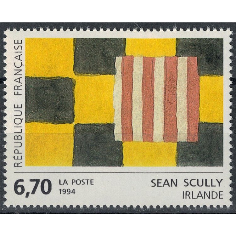 FRANCE 1994 Art (Sean Scully, Abstract Work) MNH**