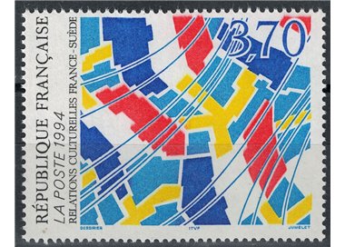 FRANCIA 1994 Arte (Bandiere di FRANCIA e Svezia) MNH**