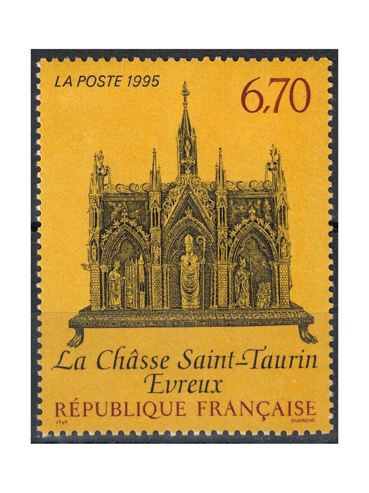 FRANCE 1995 Art (Reliquary of Saint Taurinus of Evreux) MNH**