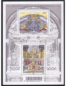 FRANCE 2012 Art (Monumental Organ) s/s MNH**