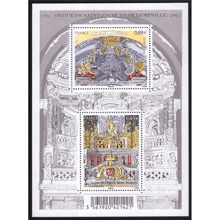 FRANCIA 2012 Arte (Organo monumentale) BF MNH**