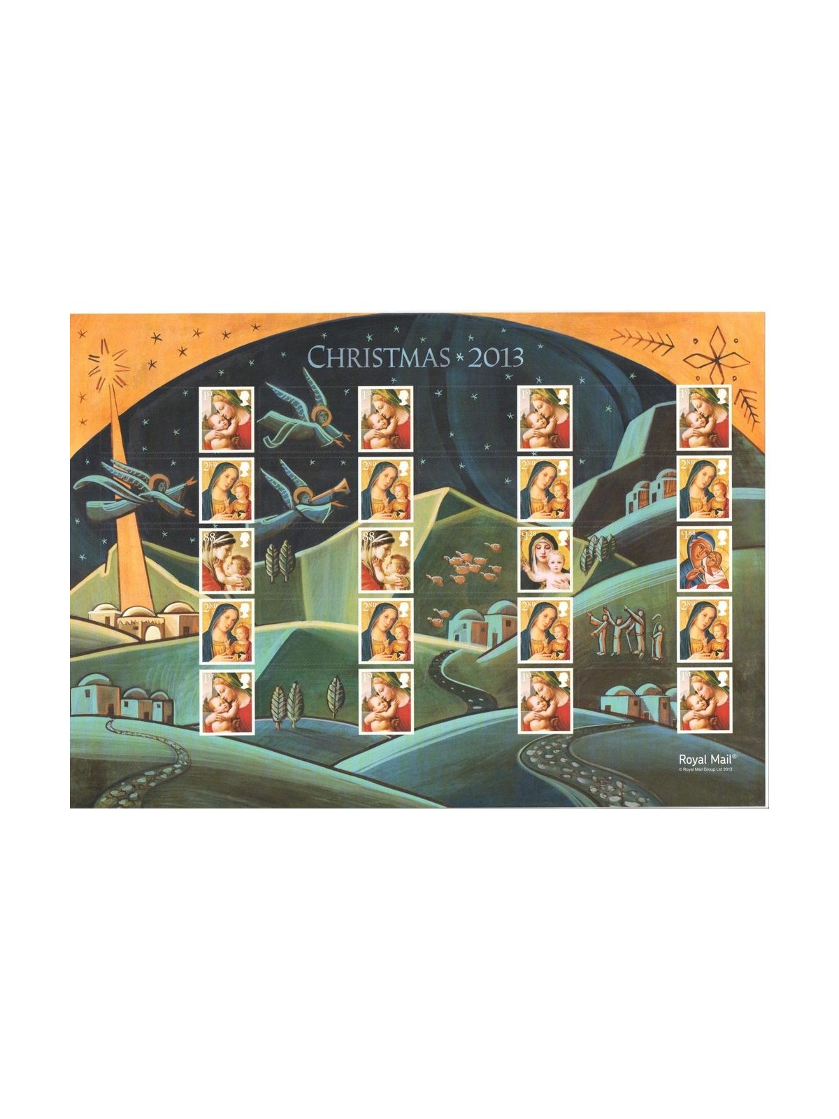 GRAN BRETAGNA 2013 Natale MF Smiler  MNH**