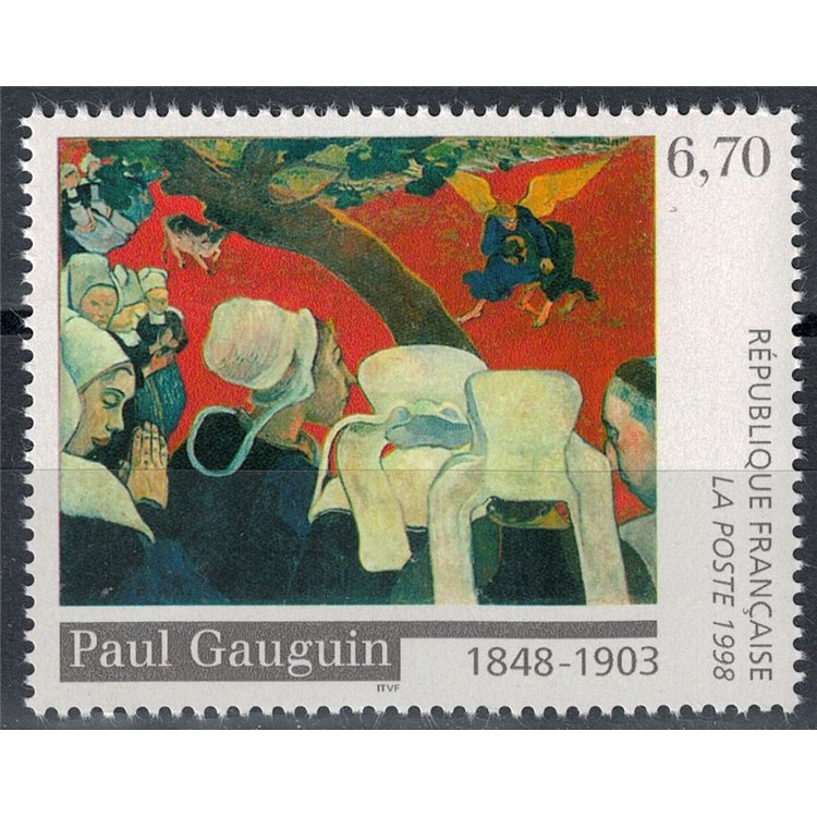 FRANCIA 1998 Arte (Paul Gauguin, Visione dopo il Sermone) MNH**