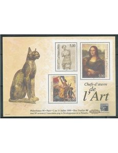 FRANCIA 1999 Arte (Esposizione filatelica) BF MNH**