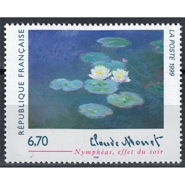 FRANCE 1999 Art (Claude Monet, Water Lilies) MNH**