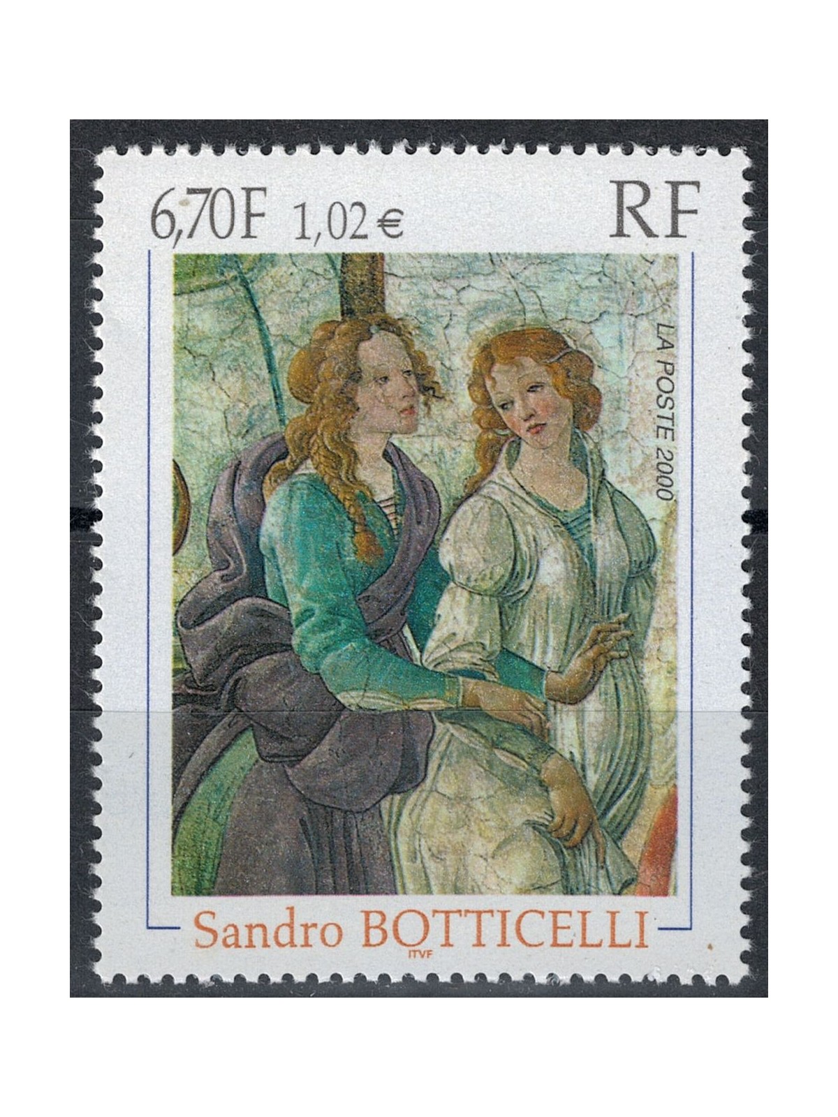 FRANCE 2000 Art (Sandro Botticelli, Venus and the Graces) MNH**
