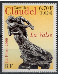FRANCE 2000 Art (Camille Claudel, La Valse) MNH**