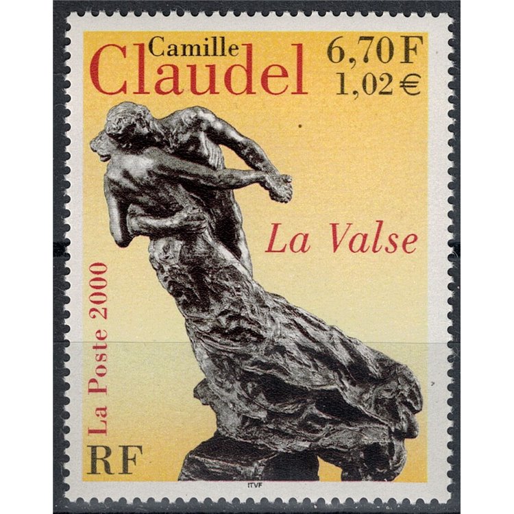 FRANCE 2000 Art (Camille Claudel, La Valse) MNH**
