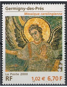 FRANCE 2000 Art (Mosaic of the Church of Germigny-des-Prés) MNH**