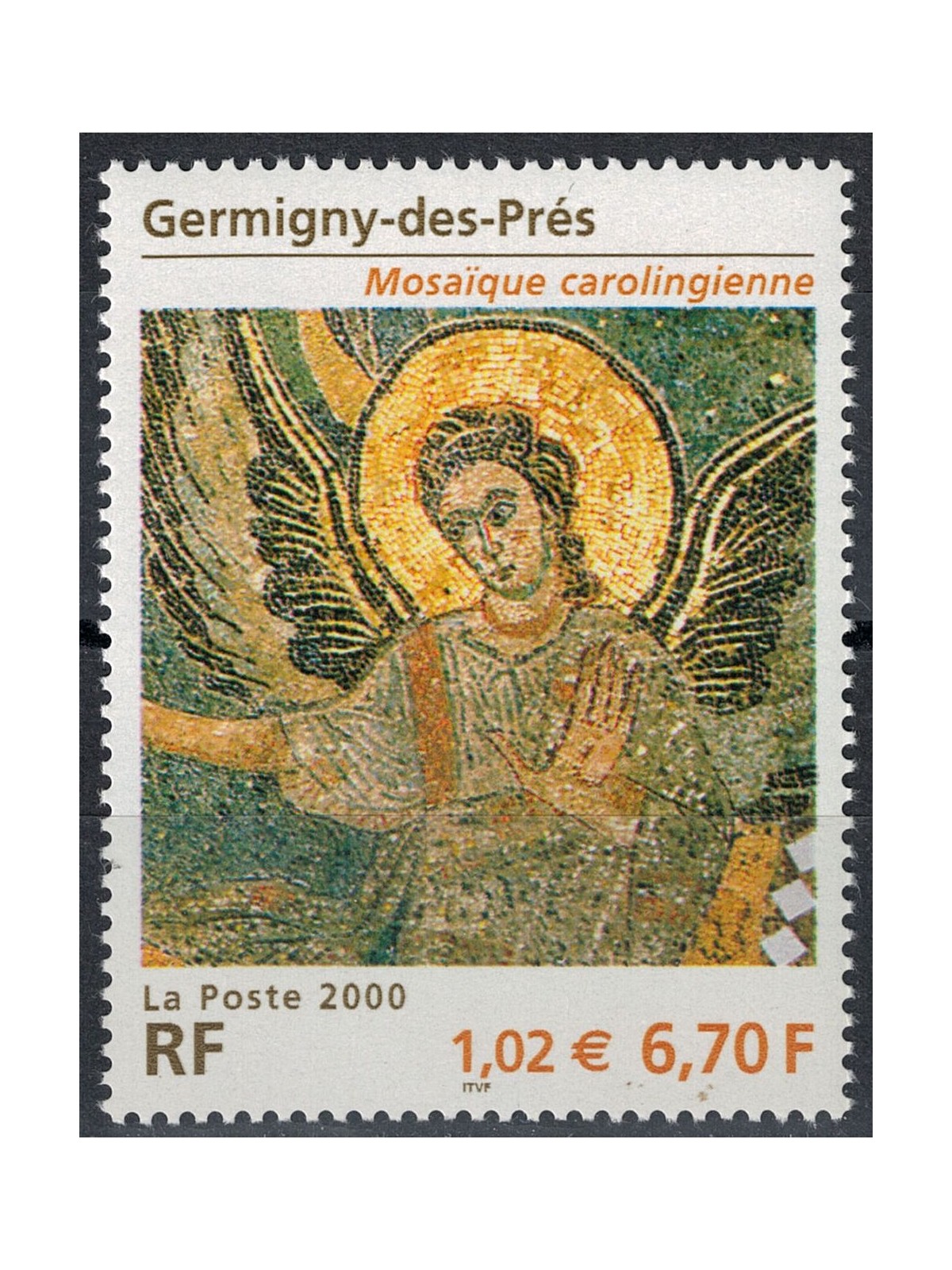 FRANCIA 2000 Arte (Mosaico della Chiesa di Germigny-des-Prés) MNH**