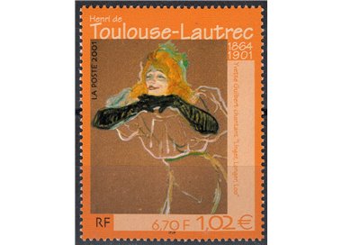 FRANCE 2001 Art (Henri de Toulouse-Lautrec) MNH**