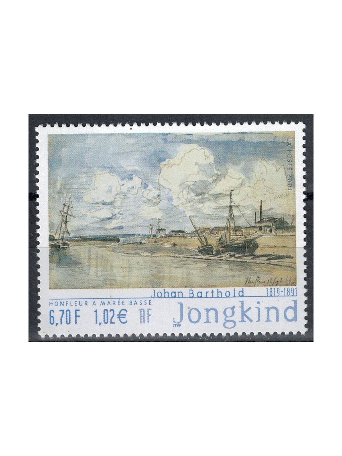 FRANCIA 2001 Arte (Johan Jongkind) MNH**
