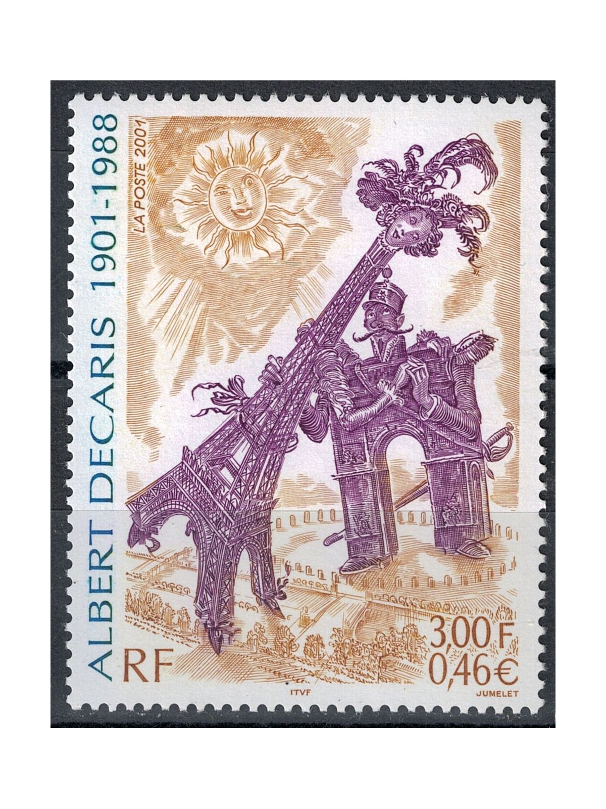 FRANCE 2001 Art (Albert Decaris) MNH**