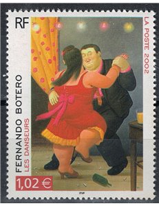 FRANCE 2002 Art (Fernando Botero) MNH**