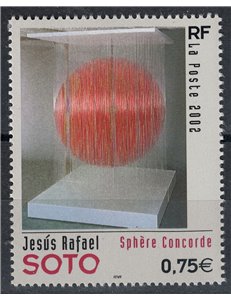FRANCIA 2002 Arte (Jesus Rafael Soto) MNH**