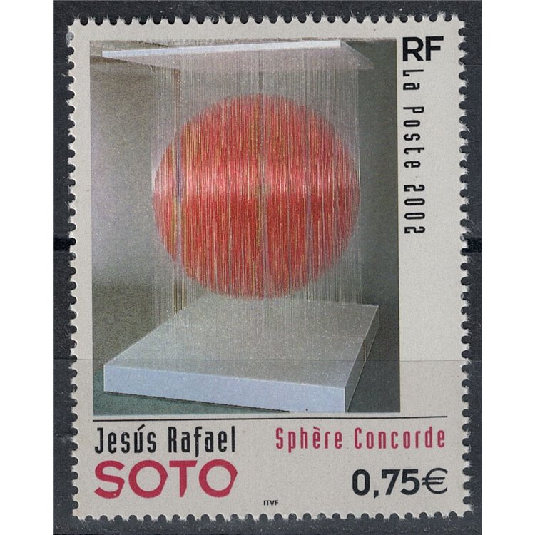 FRANCE 2002 Art (Jesus Rafael Soto) MNH**