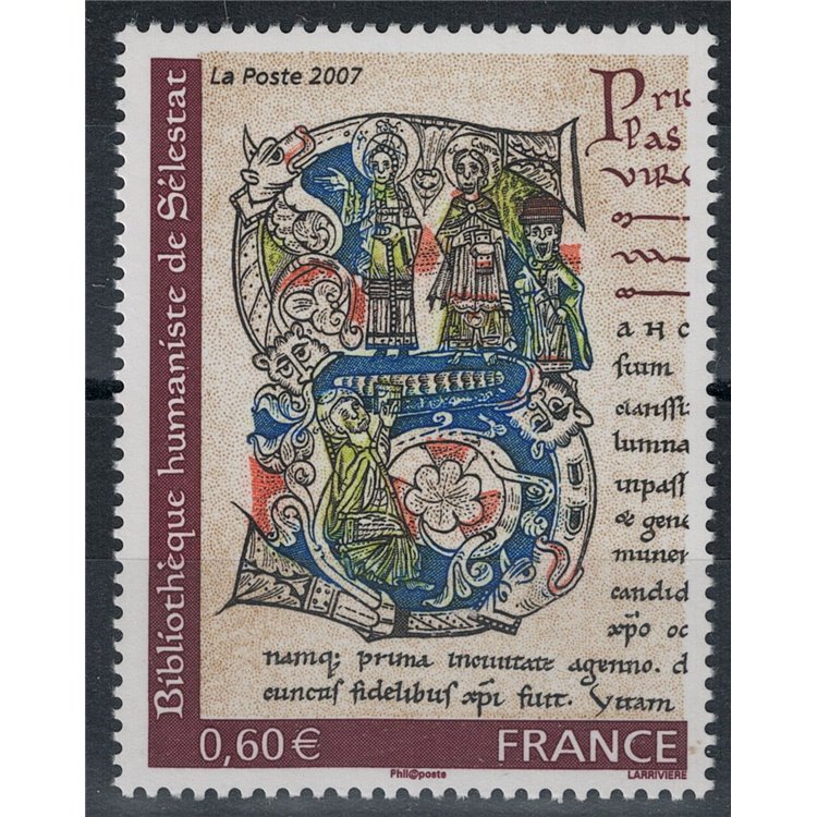 FRANCIA 2007 Arte (Manoscritto, Biblioteca umanista Sélestat) MNH**