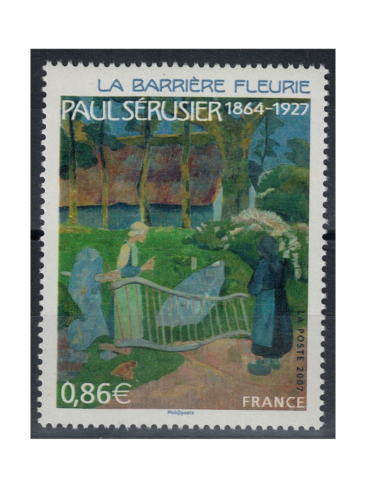 FRANCE 2007 Art (Paul Sérusier, La Barrière fleurie) MNH**