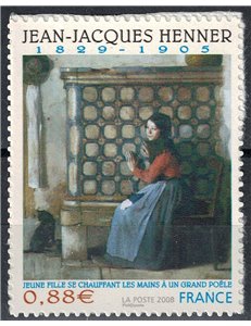FRANCE 2008 Art (Jean-Jacques Henner, sticker) MNH**