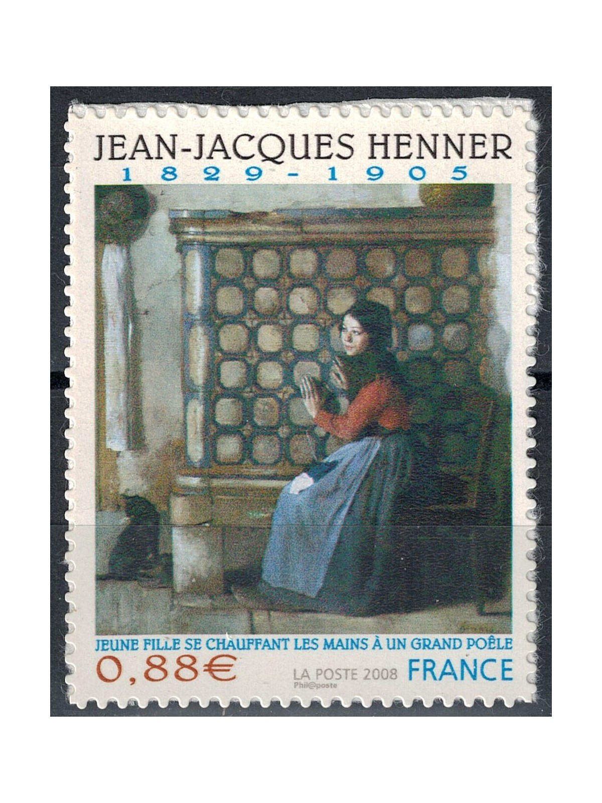 FRANCIA 2008 Arte (Jean-Jacques Henner, autoadesivo) MNH**