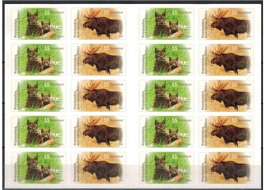 GERMANY BRD 2012 Wildlife, Lynx and Elk booklet MNH**