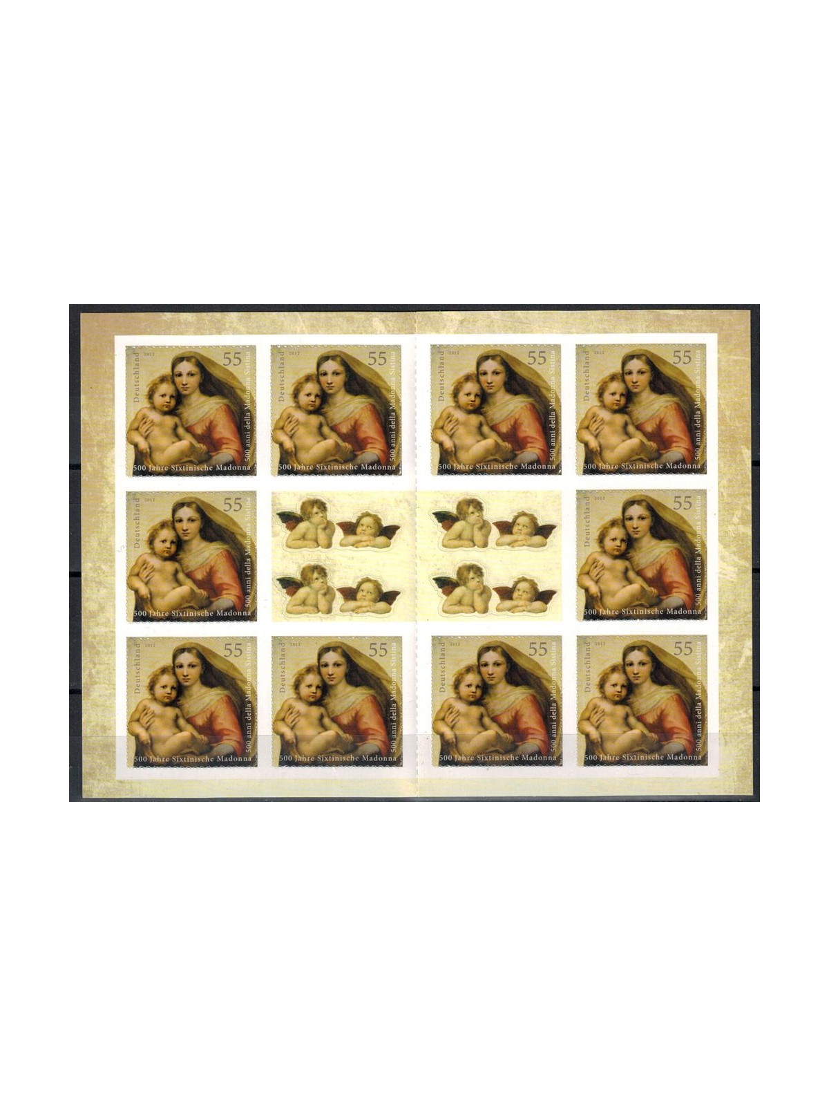 GERMANIA BRD 2012 Natale, Madonna Sistina LB MNH**