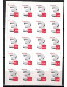 GERMANY BRD 2012 Final 3 cent. booklet MNH**