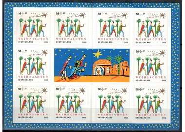 GERMANY BRD 2013 Christmas, Three Kings booklet MNH**