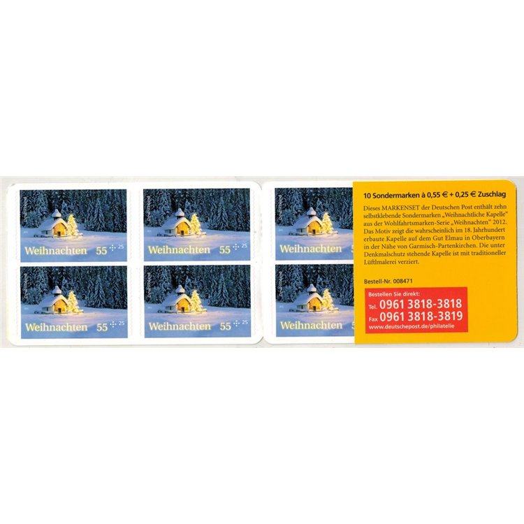 GERMANIA BRD 2012 Natale (Casetta) LB MNH**