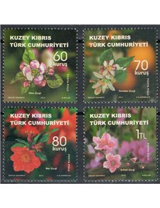 CIPRO DEL NORD 2014 Piante da frutta, Fiori 4v MNH**