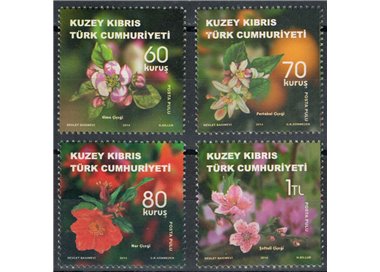 CIPRO DEL NORD 2014 Piante da frutta, Fiori 4v MNH**