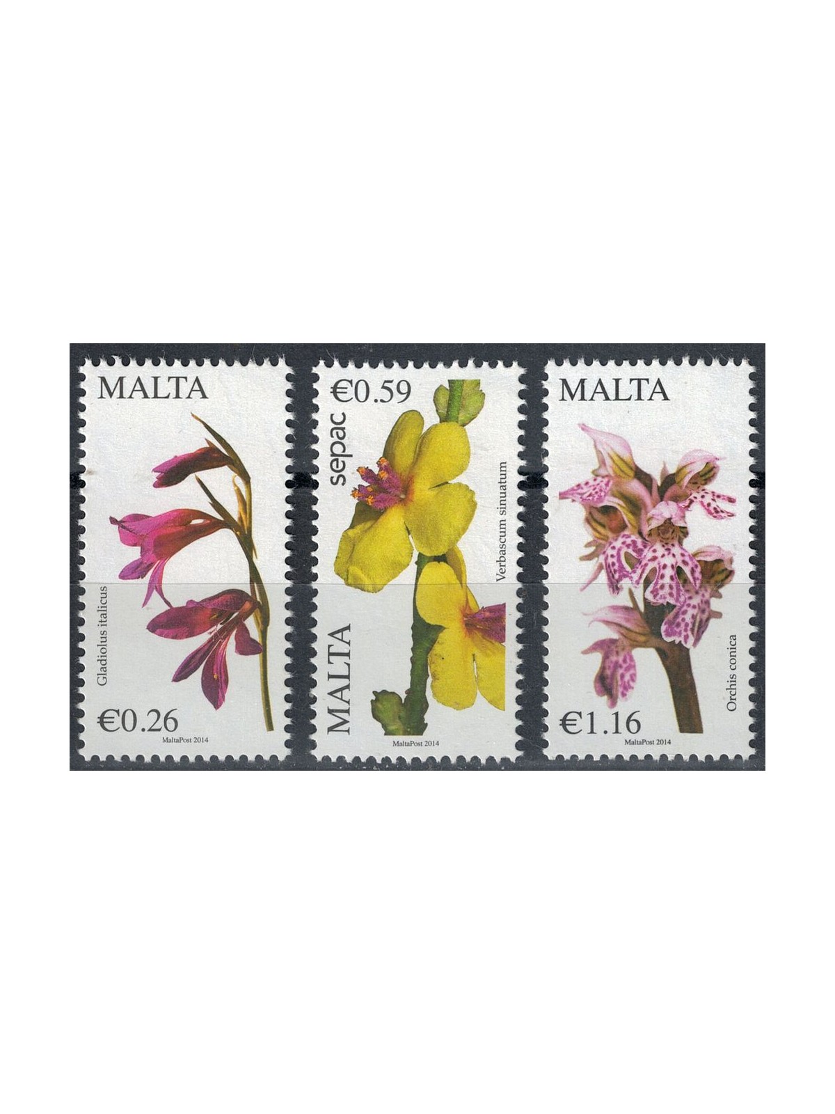MALTA 2014 Flora, fiori 3v MNH**