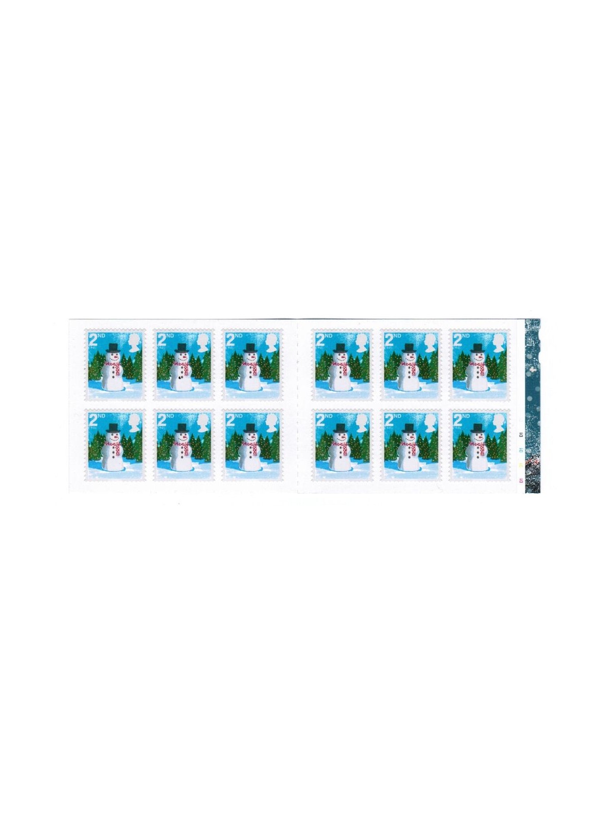 GRAN BRETAGNA 2006 Natale 12x2nd LB MNH**