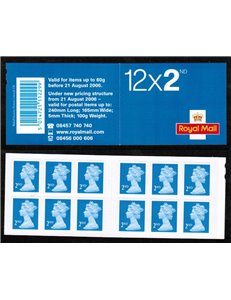 GREAT BRITAIN 2006 Machin NVI booklet MNH**