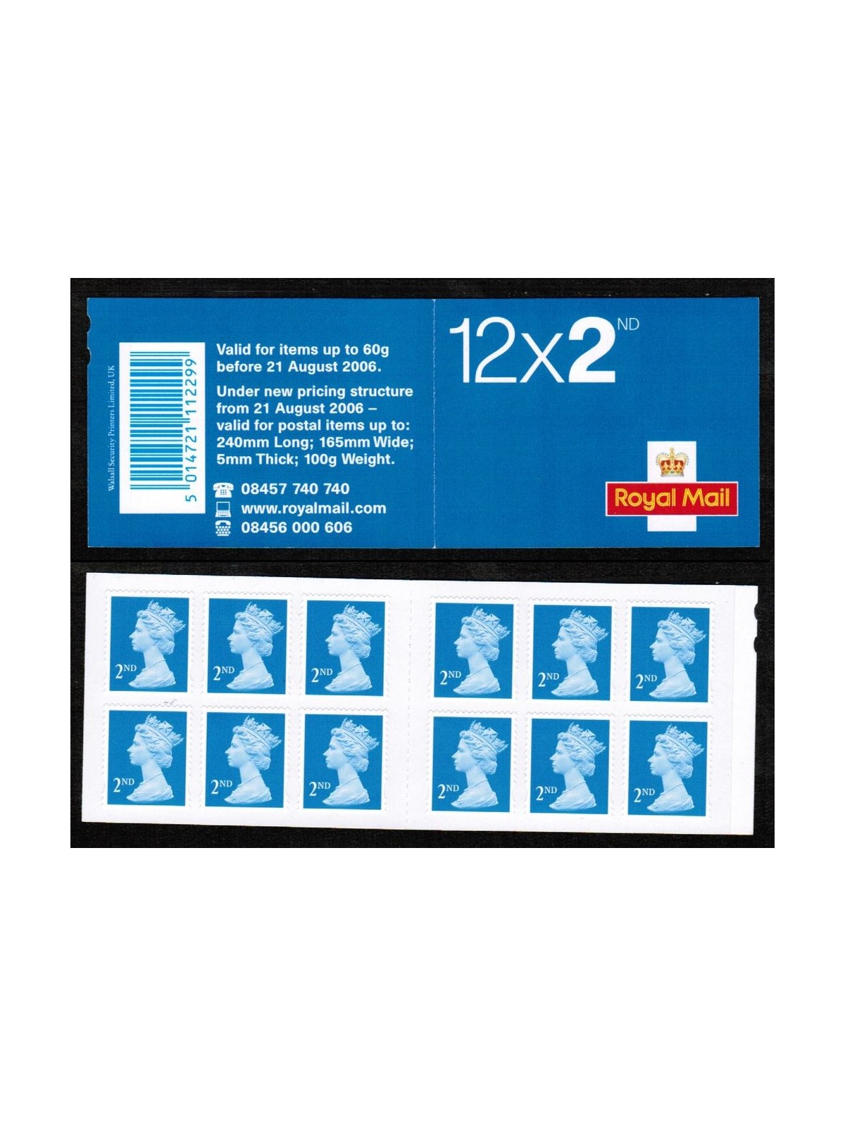 GREAT BRITAIN 2006 Machin NVI booklet MNH**