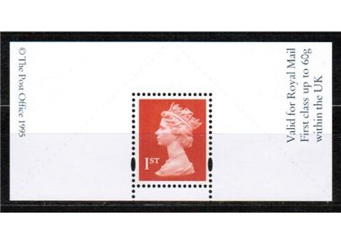 GREAT BRITAIN 1995 Machin NVI s/s MNH**
