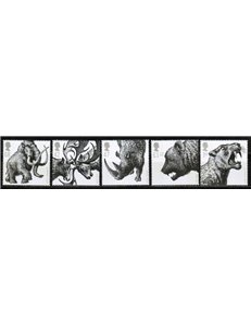 GREAT BRITAIN 2006 Ice Age Animals 5v MNH**