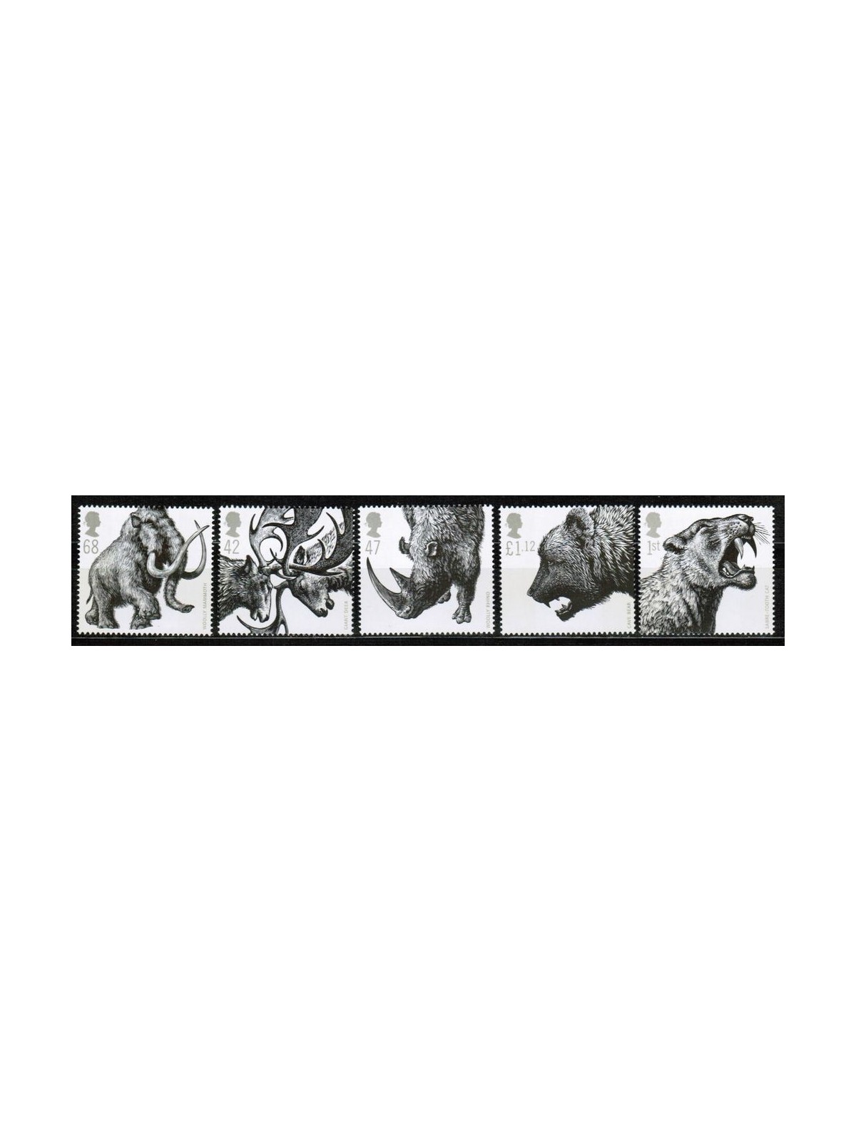 GREAT BRITAIN 2006 Ice Age Animals 5v MNH**