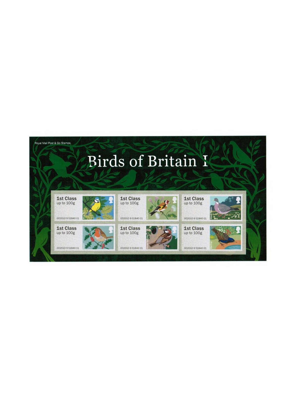 GREAT BRITAIN 2010 Automatic, Fauna, Birds I 6v MNH**
