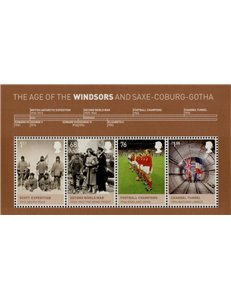 GRAN BRETAGNA 2012 Dinastia dei Windsor BF MNH**