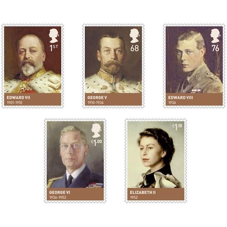 GRAN BRETAGNA 2012 Dinastia dei Windsor 5v MNH**