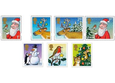 GRAN BRETAGNA 2012 Natale 7v MNH**