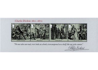 GREAT BRITAIN 2012 Charles Dickens s/s MNH**