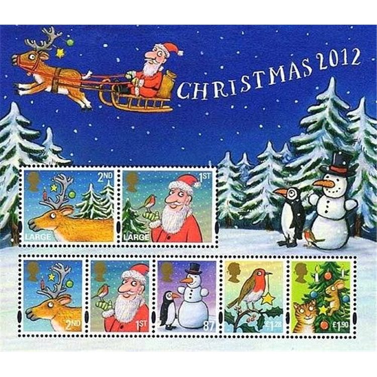 GREAT BRITAIN 2012 Christmas s/s MNH**